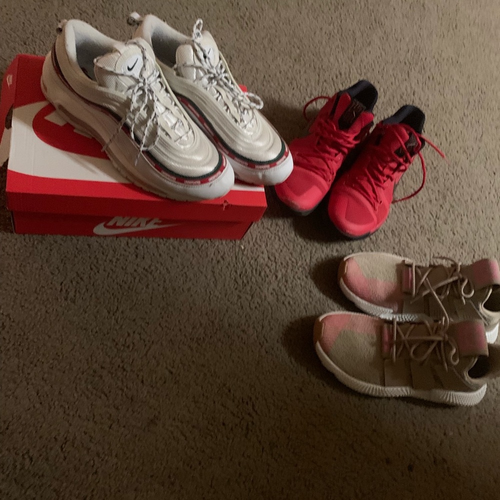 Kyrie 3, Adidas Prophere and air max 97 undftd